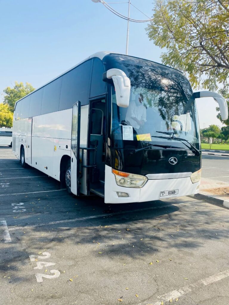 50-Seater Coach Rental in Dubai/royal plus transport