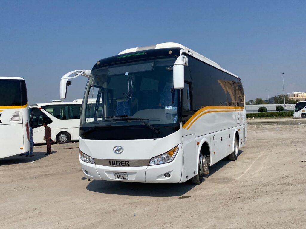Comfortable bus rental Dubai / royal plus transport