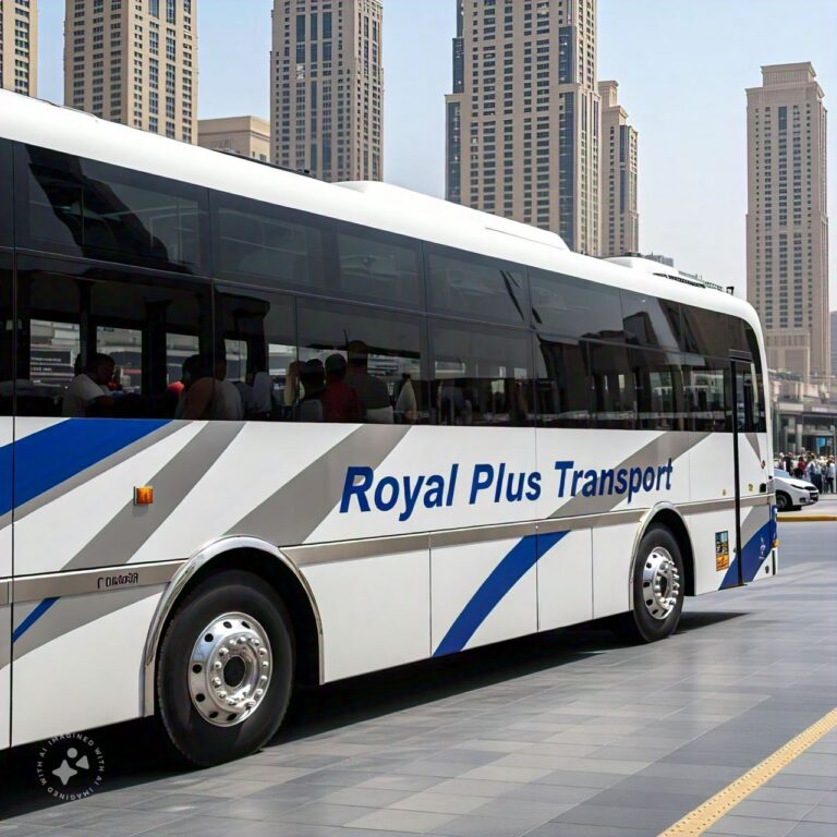 VIP Bus Rental in Dubai / royal plus transport