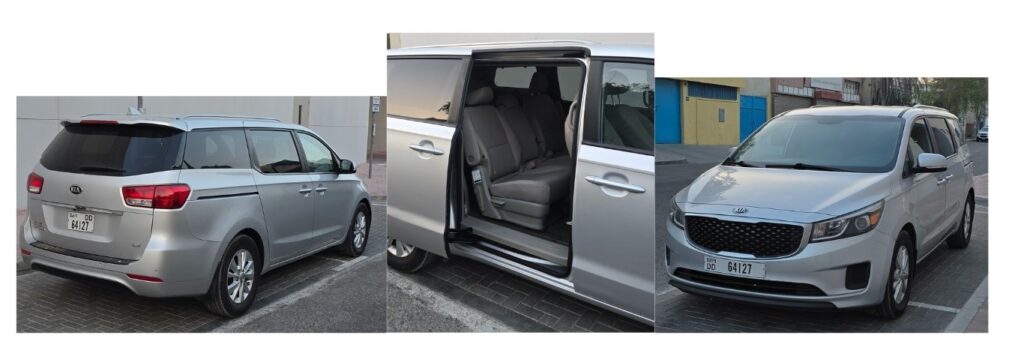 Kia Karnival 7 seater rental Dubai